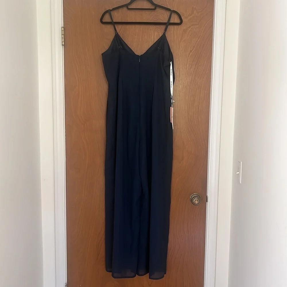 JJ House V Neck Floor Length Chiffon Jumpsuit New with Tag Size 14 - Picture 5 of 8